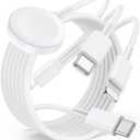 for Apple Watch Charger Fast Charging,3 in 1 Multi Charger Cable 6FT USB C Cable,iWatch Charger Cord for iWatch Ultra3/2/1/SE 3/2 Series 11/10/9/8/7/6/5/4,for iPhone17 15 16 Pro Max/14/13/12/11 (White)