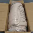 Amazon Basics Soft, Breathable Queen Size Comforter Sets, All-Season Down-Alternative 3-Piece Bedding Set, Pinch Pleat Design, Full/Queen Size, Beige