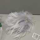 Silver Anime Cosplay Halloween Wig: Men Short Silver Cosplay Wig + 2 Hair Caps, Synthetic Short Wigs with Bangs, Halloween & Christmas Parties Anime Events Hairstyle for Men & Teens