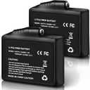 7.4V 3500mAh Lithium Polymer Batteries - 2pcs Rechargeable Li-Polymer Electric Batteries for Heated Gloves Socks Hats Jacks. Support Female DC Jack, Temperature, Short Circuit & Overcharge Protection