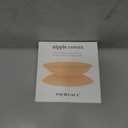 VOCH GALA Nipple Covers 2 Pairs-Seamless and Sheer Adhesive Silicone Nipple Pasties for Women Reusable, Sticky Breast Petals (Medium (Fits A-C Cups), Crme)