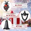 Treela Christmas Lamp Post Village Accessories Mini Street Lamp Dollhouse Streetlight Models Miniature Xmas Village Pathway Lantern Gifts for DIY Micro Landscape Garden Accessories(12 Pcs,Simple)