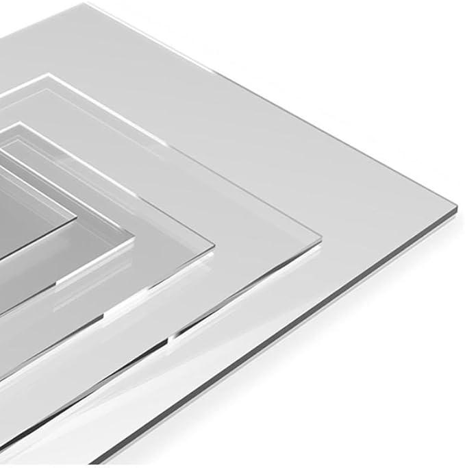 (3-Pack - 16" x 20") Clear Acrylic Sheets for Plexiglass Signs Picture Frame Broken Glass Replacement Flexible Shatter Resistant DIY Photos Artwork Display Crafts++
