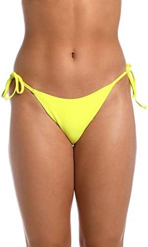 Hobie Women's Side Tie Tanga Bikini Swimsuit Bottom, XL
