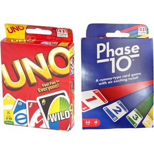 Mattel Phase 10 Card Game with UNO Card Game