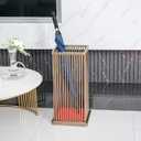 Equirider Umbrella Holder for Entryway, Free Standing Umbrella Storage Stands for Entryway Home Office with Metal Hooks Metal Rack Organizer for Umbrellas Cane Walking Stick