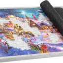 Lavievert 1000 Pieces Tilting Jigsaw Puzzle Board with Cover, 3 Angle Adjustable Puzzle Table, Lightweight Felt Jigsaw Mat with Stand, Portable Puzzle Saver for Easy Transport & Storage