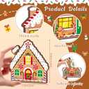 Capoda 6 Pcs Christmas Gift Card Holders  Gingerbread House Wooden Money Holder, Holiday Cash Envelopes, Gingerbread Gift Box Design for Xmas Party Decor & Stocking Stuffers