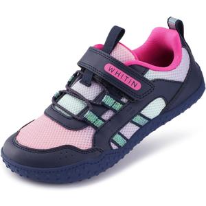 WHITIN Kids Barefoot Shoes for Girls Wide Tox Box Boys Sneakers Size 13 Zero Drop Walking Running Fashion No-Slip Comfortable Gradient Purple 31