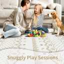 SERISSA 2x3 Rugs for Entryway, Washable Non-Slip Light Brown Small Area Rug, Soft Low-Pile Boho Geometric Indoor Entry Rug Door Mat Indoor Entrance Front Door Carpet for Bathroom Kitchen Bedroom