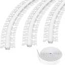 Spotless Plaster in Recessed Flexible Drywall LED Channel Fully Bendable LED Aluminum Profile Track for Custom LED Strip Lighting Solutions, 3.28ft x 3 Pcs (P5615 Inside width 12.5mm/0.5""), Silver