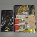 38th Birthday Decorations Men Women with 38th Birthday Banner, Black and Gold Table Cloth, Number Balloons, Large Sash, Cake Topper and Candles