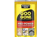Goo Gone Spray Pro-Power Adhesive Remover with Scraper, Professional Strength, Easily Removes Wood Glue, Grease, Tar, Stickers, Goos, Wet Paint & Grime, Surface Safe, Fast Working, 16 Fl Oz