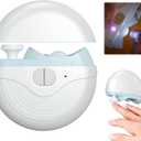 3 Speeds Strong Power Automatic Nails Clipper with Polisher, LED Light, Rechargeable Clippers for Thick Toenails Fingernails