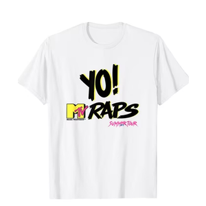 Yo mtv raps tshirt, White, 4x