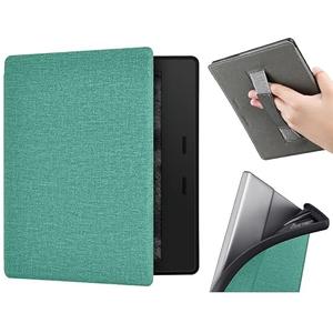 Case for 7" Kindle Oasis with Hand Strap - Ultra Slim PU Leather Smart Cover with Auto Sleep and Wake for Kindle Oasis 10th Generation - 2019 Release (Green)