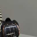 Men's Digital Talking Watch - Large LED Dial 5ATM Waterproof Shockproof Sports Watch with Voice Announcement, Alarm, Stopwatch, Backlight & Easy-to-Read Display for Blind & Elderly Adults (Black Rose Gold)