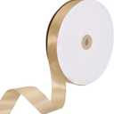 uxcell Satin Ribbon, 1 Inch x 100 Yards Light Champagne Single Face Polyester Satin Ribbon for Gift Wrapping, Crafts, Wedding Party Decorations, Bow Making