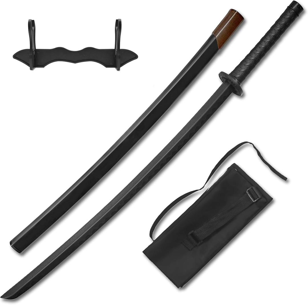 BJDJ Katana Sword - High Toughness Polypropylene Blade, Performing & Training, Includes Scabbard for Aikido