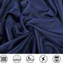 Lanest Housing Satin-Silk Pillowcase Queen, Blue Satin Pillowcase for Hair and Skin, Breathable, Super Soft, Cooling Pillow case Queen-Standard Size, Navy Blue