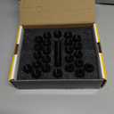 Dynofit 14x1.5 Spline Lug Nuts Compatible with Chevy Silverado 1500 GMC Sierra Ford,Aftermarket Wheel Lug Nuts Set for F150 2015-2024, 24PCS Black Truck Nuts Sets Include 1 Socket Key for Fuel Wheel