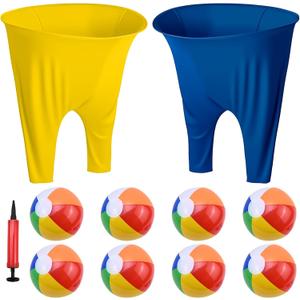 Granny Pants Yard Game for Kids & Adults with 8 Balls & Pump, Giant Outdoor Throwing Game for Family Gatherings, Backyard Party, Team Building, Picnic, Carnival, School Sports Day, Large