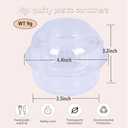 100 Jumbo Muffin Containerstransparent Cupcake Containers Individual, Clear Muffin Containers,Clear Plastic Jumbo Muffin Containers (External Dimensions 4.4 3.2 Inches, 100 Piece)