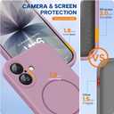 Miracase Magnetic for iPhone 17 Case, Compatible with MagSafe, Integrated Silicone Camera Control Cover, 3.0mm Thicken Shockproof Drop Protection Phone Case for 17,Blackcurrant