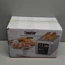 Touch screen Toaster 2 slice,Stainless Steel Digital Timer Toasters with Sound Function,6 Bread Types & 6 Shade Settings,Smart Extra Wide Slots Toaster with Bagel,Defrost Functions,Grey