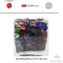 Royal Imports Glass Flat Marbles Stones Rocks, Party Table Scatter, Wedding Centerpieces Decor, Aquarium Pebbles, Vase Filler Gems, 5 LBS (Approx 500 pcs), Blue