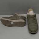 Skechers women's Cozy Escape - Snow Puff Hands Free Slip-ins (9.5, Olive)