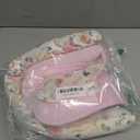 GFU Baby Car Seat Head Support for Newborn, 2 in 1 Infant Car Seat Head Body Support with Strap Pads, Soft Stroller Cushion Pillow Insert for Girls, Fits for Stroller, Swing, Pink Floral