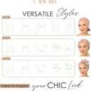 CAPLORD Chemo Headwrap for Women Turban Headwear for Cancer Patients Skull Cap Hair Loss Cover Lightweight Head Covering Hat (One Size, Beige Texture)