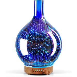 Porseme 3D Essential Oil Diffuser Cool Mist Humidifier Ultrasonic Aromatherapy Diffuser,150ml Last 6h,Auto Shut-Off,Air Refresh,Decoration for Home, Office, Yoga,Baby, Sleep (A1-150ml Aladdin)