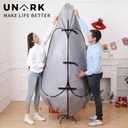 Upright Christmas Tree Storage Bag 7.5 Ft, Artificial Christmas Tree Storage Bag 6.5ft, Christmas Tree Cover for Upright Storage Fit 6 Ft / 6.5 Ft / 7 Ft / 7.5 Gray