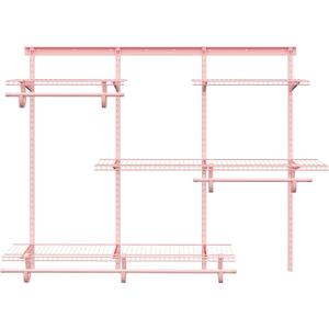 4-6 Ft. Pink Custom Insert Wire Closet Organizer System Kit
