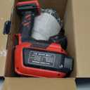 Paint Sprayer Cordless Compatible for Milwaukee 18V Battery, 70000PRM Electric Paint Sprayer for Furniture Fence Cabinets Wall House Painting, AUTO Spraying, 1200ml Container & 4 Nozzles (No Battery) (Red+Black)