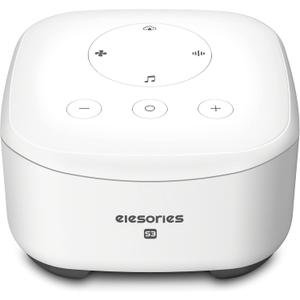 elesories White Noise Machine for Sleeping Nursery Office Home, Memory Function, Sleep Timer, Sound Machine with 20 Soothing Sounds, Sound Machine Baby Sleep Therapy Powered by AC or USB