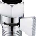Angle Simple Shower Flow Water Valve, Brass Shut Off Valve for Hand Shower, RV Hose Flow Restrictor, Chrome