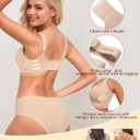 Women's Wireless Push Up Bra for Older Women, Full Coverage Seamless Supportive Back Smoothing T-Shirt Bra, Plus (XL)