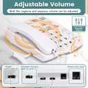Corded Landline Phones for Seniors - Memory Phone for Dementia/Alzheimers, 9 Big Picture Buttons & One-Click Dialing - Hands-Free Calling, 110dB Loud Ringer - for Visual Hearing & Memory Impairments
