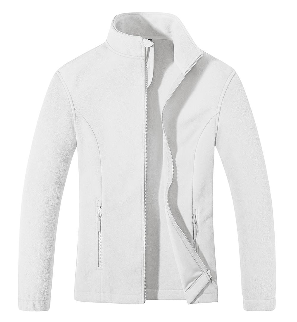 MAGCOMSEN Women's Fleece Jacket Zip Up Coat Lightweight Soft Warm Long Sleeve Jackets with Pockets for Winter 2XL