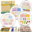 Bradove Classic Embroidery Stitches Practice Kit, Embroidery Kit for Beginners, Beginner Embroidery Kit for Adults, Hand Embroidery Kit for Kids, Stitches Kit