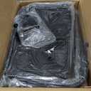 Furologee Clothes Racks for Hanging Clothes, Portable Rolling Garment Rack, Sturdy Metal Freestanding Cloths Racks with Wheels, Double Rods Wardrobe Rack for Bedroom Laundry Living Room (Black)