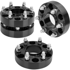 Dynofit 1.5 inch 6x5.5 Wheel Spacers for Chevy Silverado GMC Sierra 1500 Yukon XL Avalanche,4pcs 6x139.7 M14x1.5 Studs 78.1mm Bore Hubcentric Forged Spacer for Tahoe Escalade K1500 Suburban