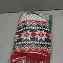 Dog Christmas Sweater Classic Red Pattern Dog Christmas Outfit with Reindeer Antler Hood Soft Warm Knitted Pet Clothes for Dogs Cats (XS (Back: 9.4",Chest: 11", Neck: 9.4"))