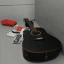 Vangoa Electric Acoustic Guitar Full Size Cutaway Acoustic Guitar Bundle Guitarra Acustica with Pickup for Adults Teens Beginners, Matte Black