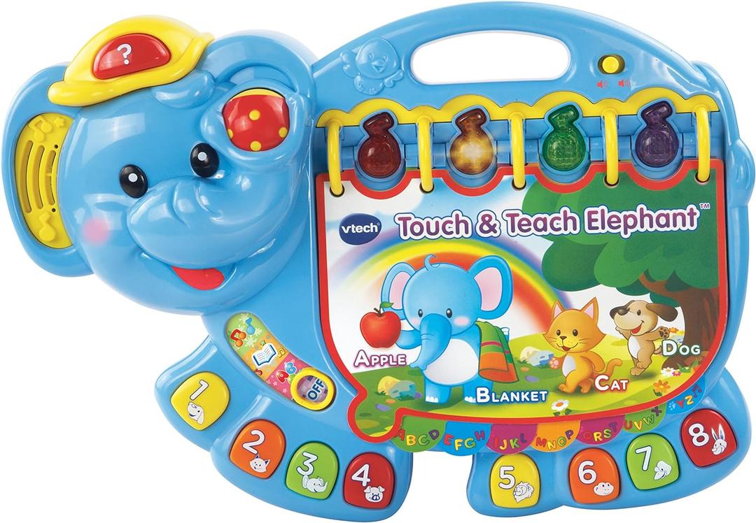 VTech Touch and Teach Elephant Book, Blue