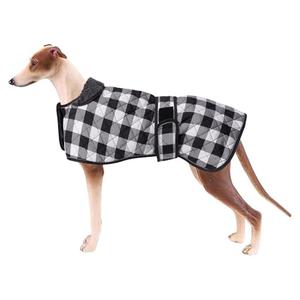 Geyecete Waterproof Greyhound Whippet Lurcher Dog Coat-with Warm Fleecy Lining Inside Outdoor Dog Apparel with Adjustable Bands for Medium, Large Dog-Black-M