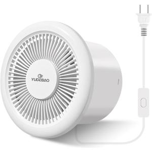 6 Inch Quiet Bathroom Exhaust Fan 110 CFM, Wall Mount Vent Fan with Plug for Kitchen, Pet Room, Attic, Garage Ventilation, White (APC15-5)